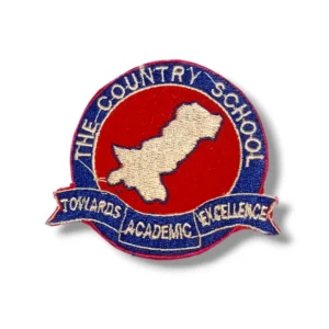 The Country School embroidered monogram badge