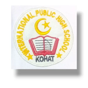 International Public High School embroidered monogram badge