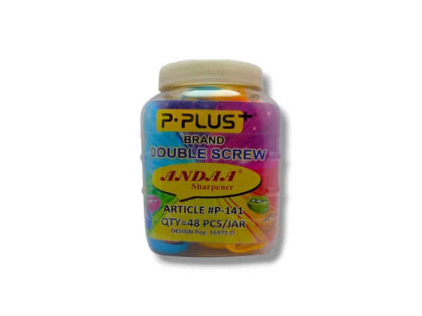 P.Plus Double Screw Andaa Sharpener P-141 front view – durable sharpener