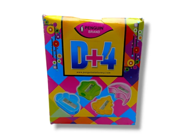 Penguin Brand D+4 Pencil Sharpener D4 compact design