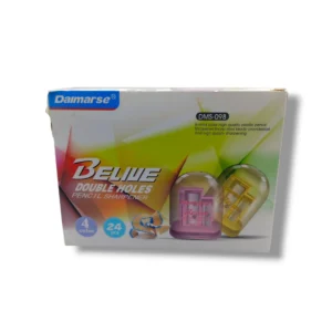Daimarse Beliue Double Holes Pencil Sharpener DMS-098 Front View