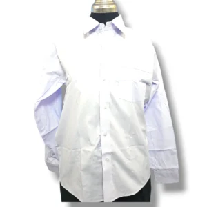 Close-up of Al Nasir School Shirt collar and buttons