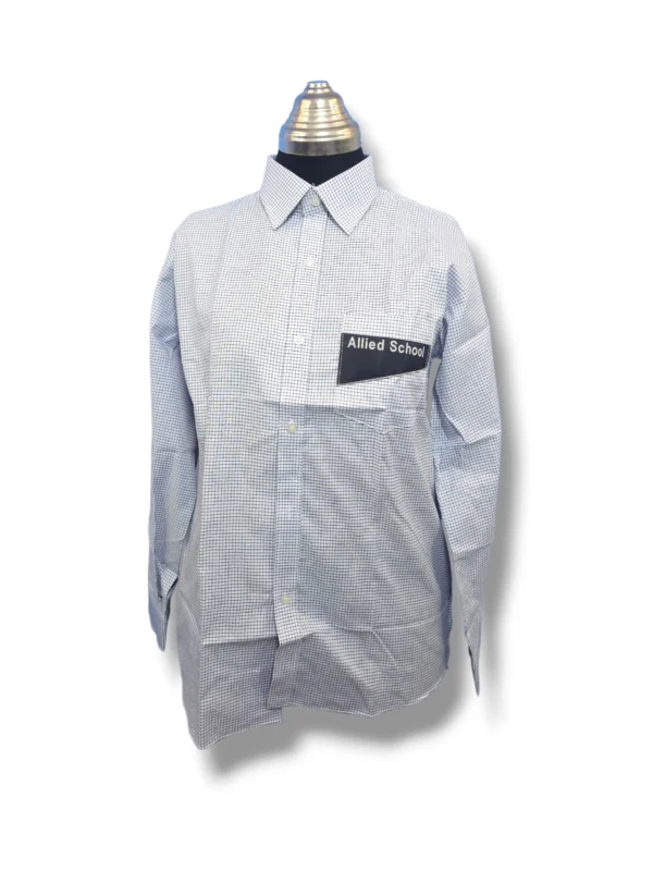 Allied School Shirt Front View Allied School Shirt front view official uniform