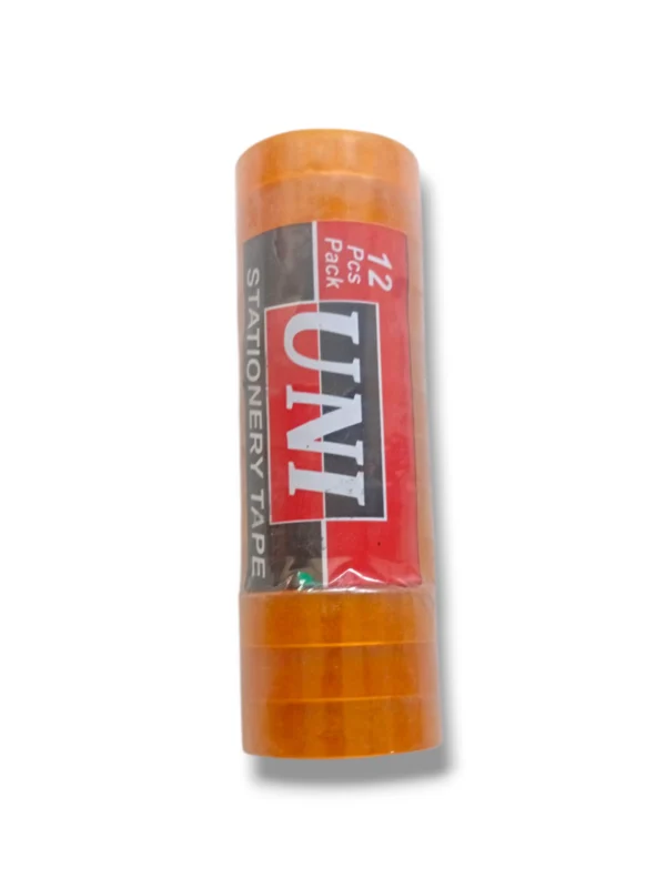 Uni Stationery Tape Roll Clear Adhesive for Office and School