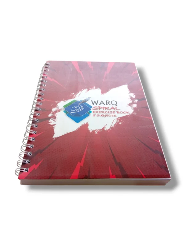 Buy Warq Spiral Exercise Book 5 Subjects – Durable Student Notebook