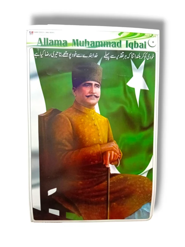 Allama Muhammad Iqbal Chart educational history poster