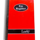 Fee Register 1 front cover view