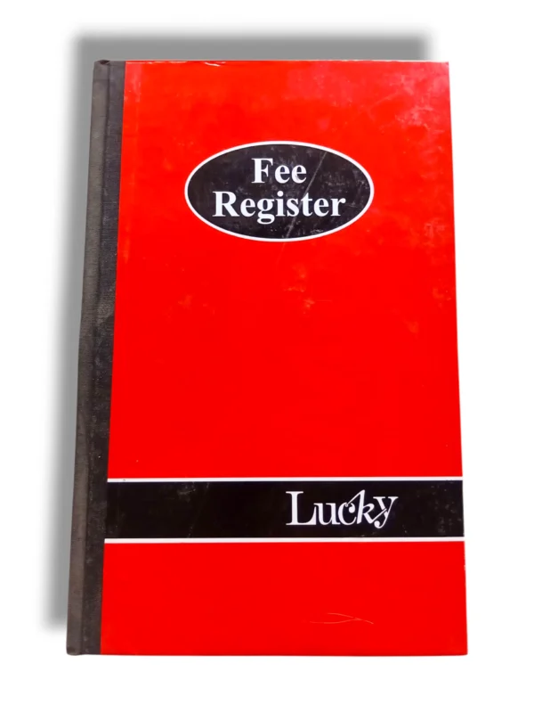 Fee Register 1 front cover view