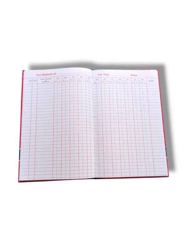 Fee Register 1 inside pages layout