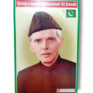 The Quaid e Azam Chart educational history poster