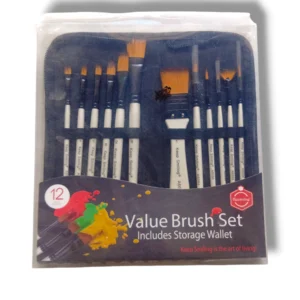 Keep Smiling Value Brush Set A6094 for Acrylic and Watercolor