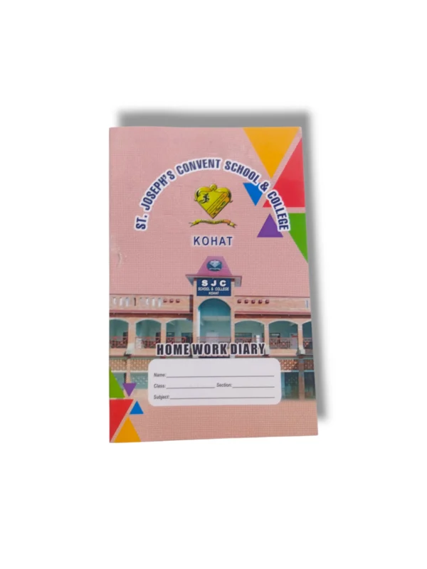 ST Joseph's Convent School & College Homework Diary front cover