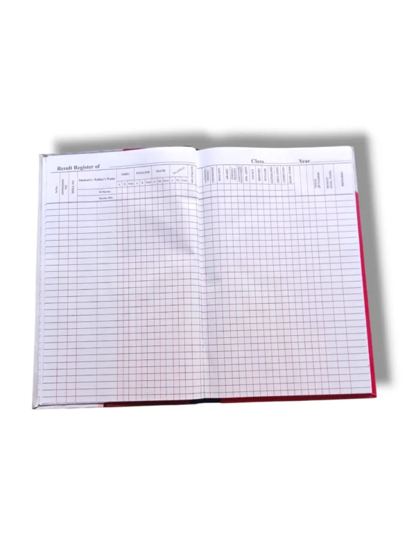 Result Register 4368 structured pages for student results