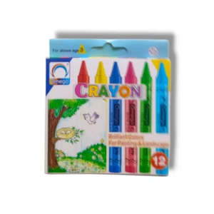 Omega Crayons JRC12 Pack – Non-Toxic Crayons for Kids
