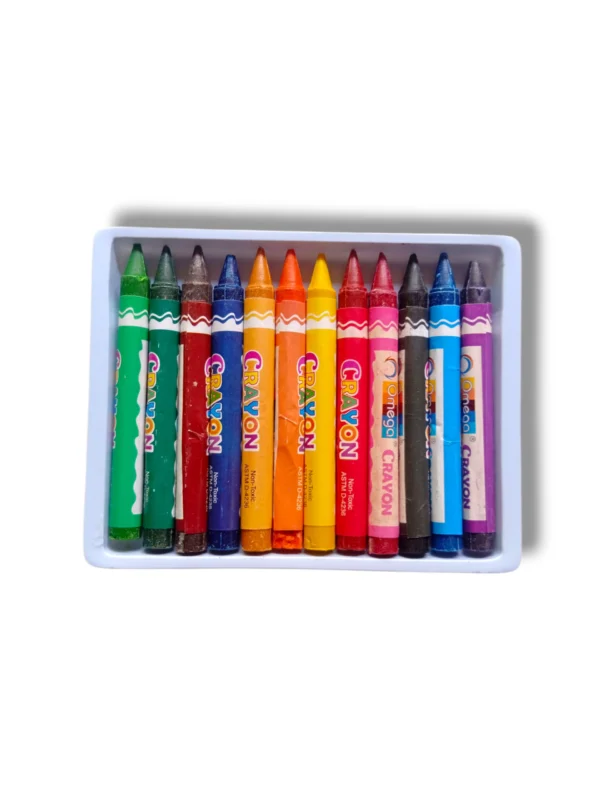 Omega Jumbo Crayons C-12 Pack – Safe Crayons for Kids