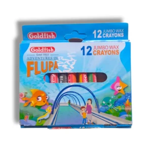 Goldfish Flupa Jumbo Wax Crayons C12 for Kids