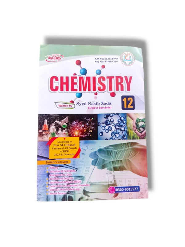 Cover of Nayab Chemistry Guide Class 12