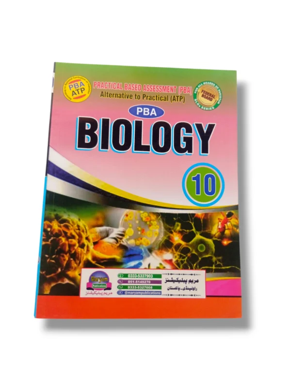 Maryam Biology Guide (PBA, ATP) for Class 10 book cover