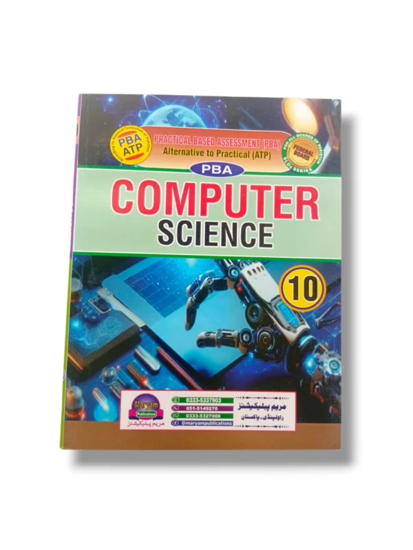 Maryam Computer Science Guide (PBA, ATP) for Class 10 book cover