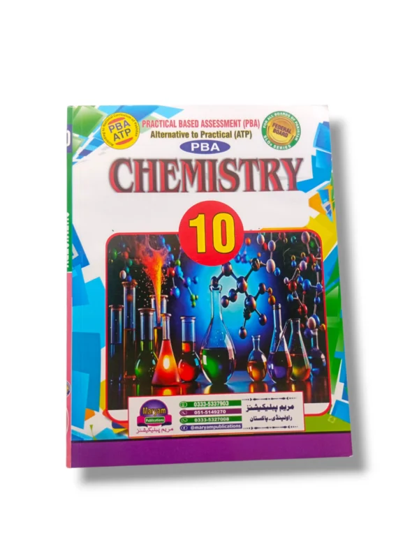 Maryam Chemistry Guide (PBA, ATP) for Class 10 book cover
