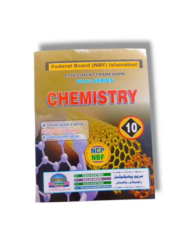 Maryam Chemistry Guide for Class 10 front cover