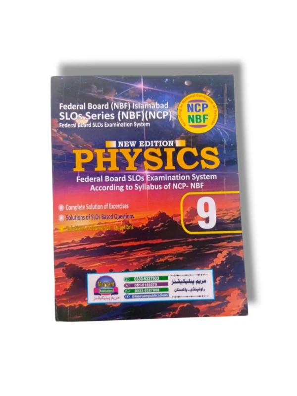 Maryam Physics Guide for Class 9 front cover