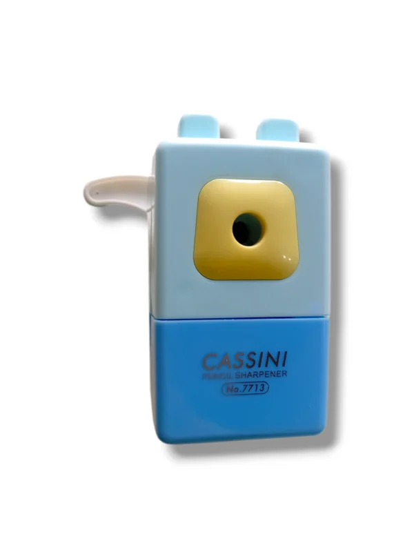 Cassini 7713 pencil sharpener with transparent shavings container