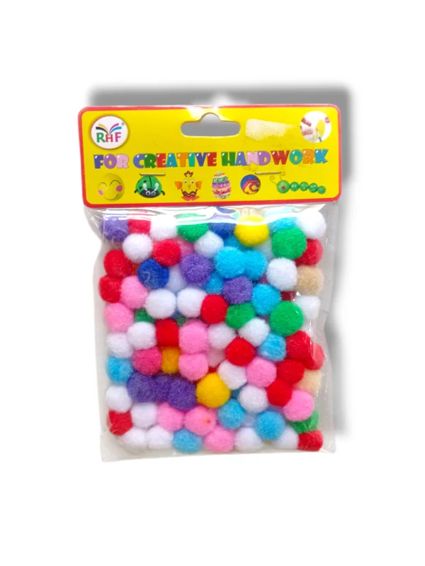 Pompom Balls Small R-400 colorful mini craft pom poms