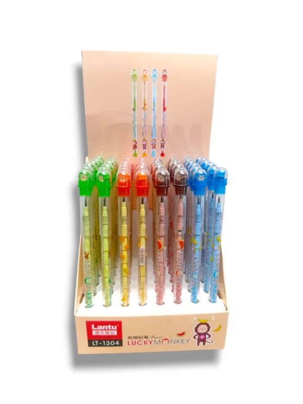 Lantu Lucky Monkey LT-1304 pencils with colorful design