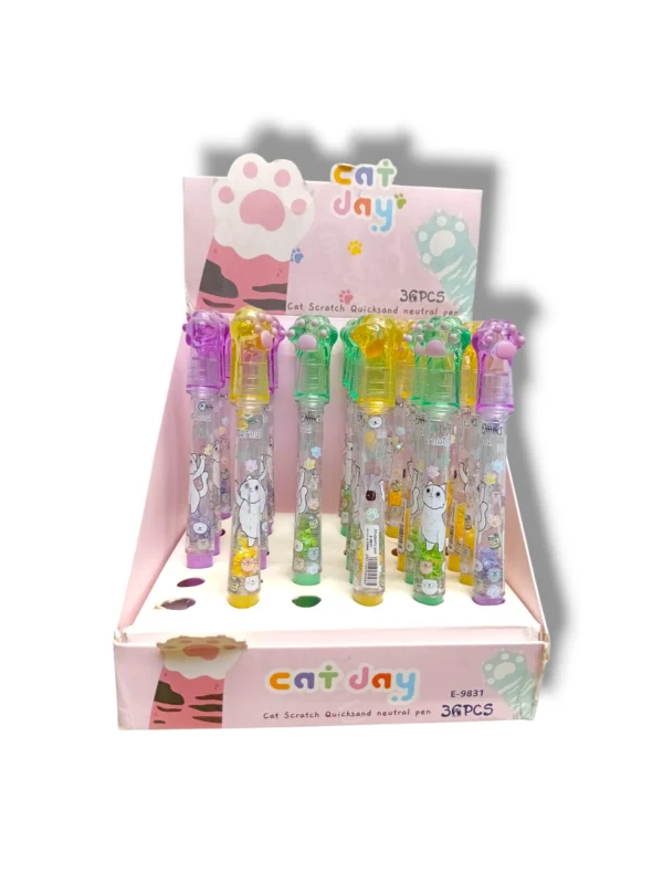Cute Cat Design on Cat Day Neutral Pen E-9831 Cat Day Neutral Pen E-9831 with cat design