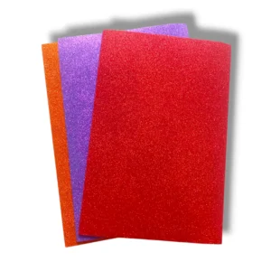 Glowing Glitter Foam Sheets in assorted colors