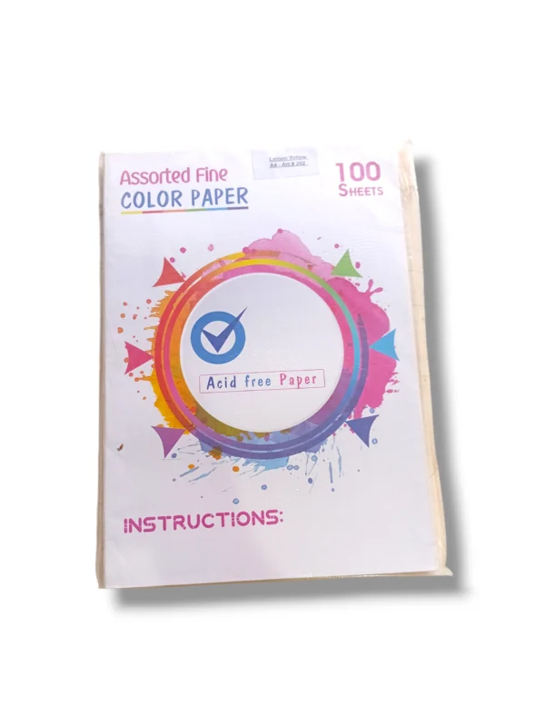 Assorted A4 Color Papers A4-Art 202 A4 Color Papers A4-Art 202 assorted sheet colors