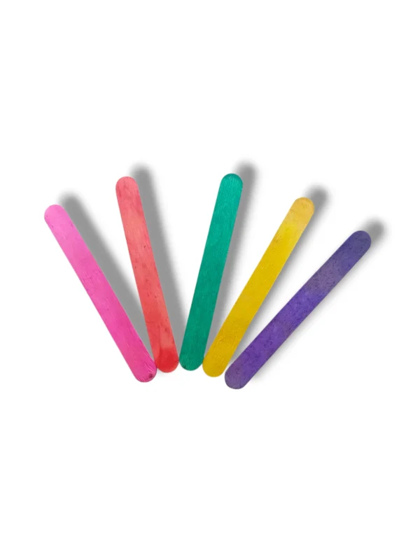 DIY crafts made using colorful ice cream sticks