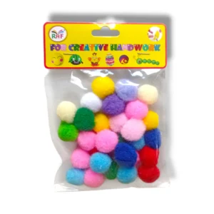 Pompom Balls Large R-504 colorful craft pom poms