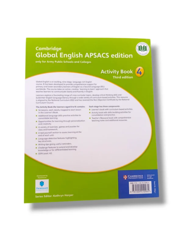 Inside pages of Cambridge Global English APSACS Edition Learner’s Book 4
