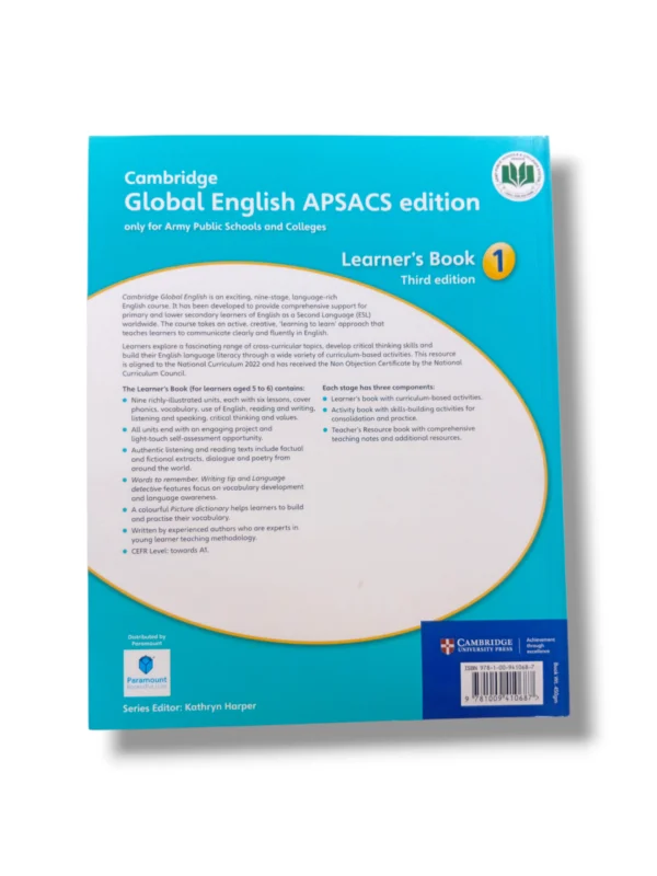 Inside pages of Cambridge Global English APSACS Edition Book 1