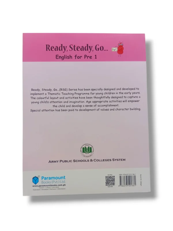 Inside pages of Paramount Ready Steady Go English Pre 1 First Term