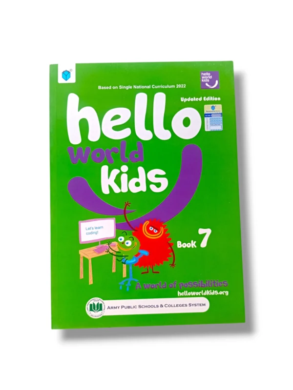 Paramount Hello World Kids 7 computer learning book cover