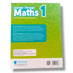 Inside pages of Paramount Journey Through Maths 1 showing exercises