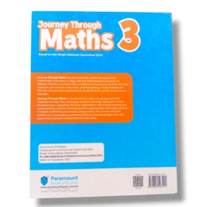 Inside pages of Paramount Journey Through Maths 3 with exercises