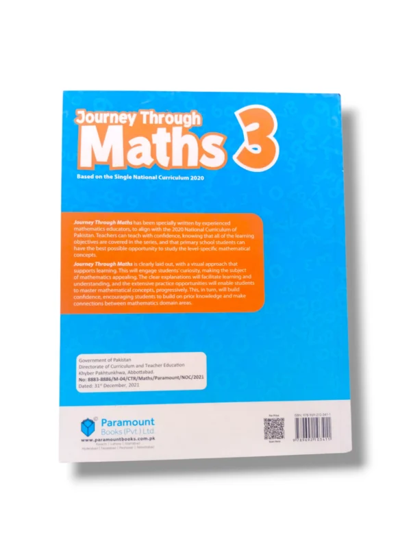 Inside pages of Paramount Journey Through Maths 3 with exercises