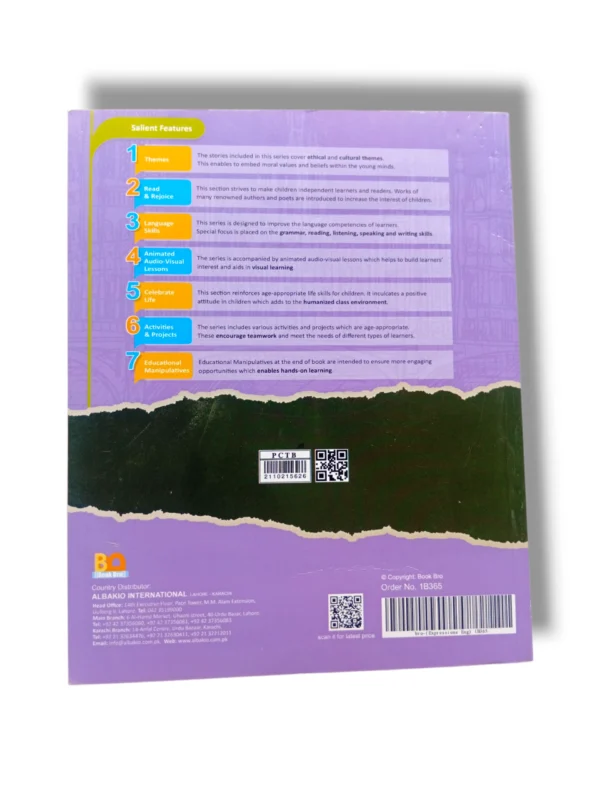 Inside pages of Albakio Expression English 5 – grammar and exercises