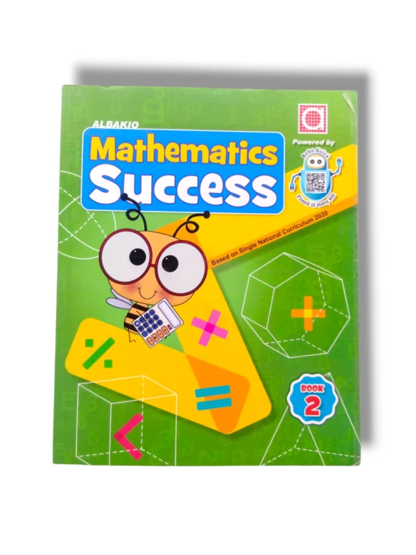 Albakio Mathematics Success 2 book cover – Grade 2 math workbook for kids