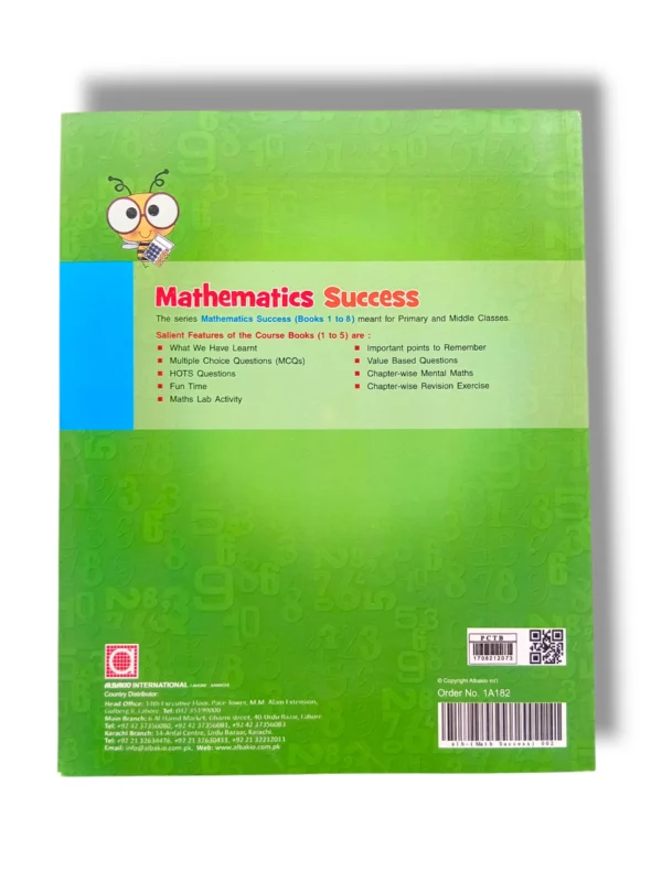 Inside pages of Albakio Mathematics Success 2 – math exercises for Grade 2 students