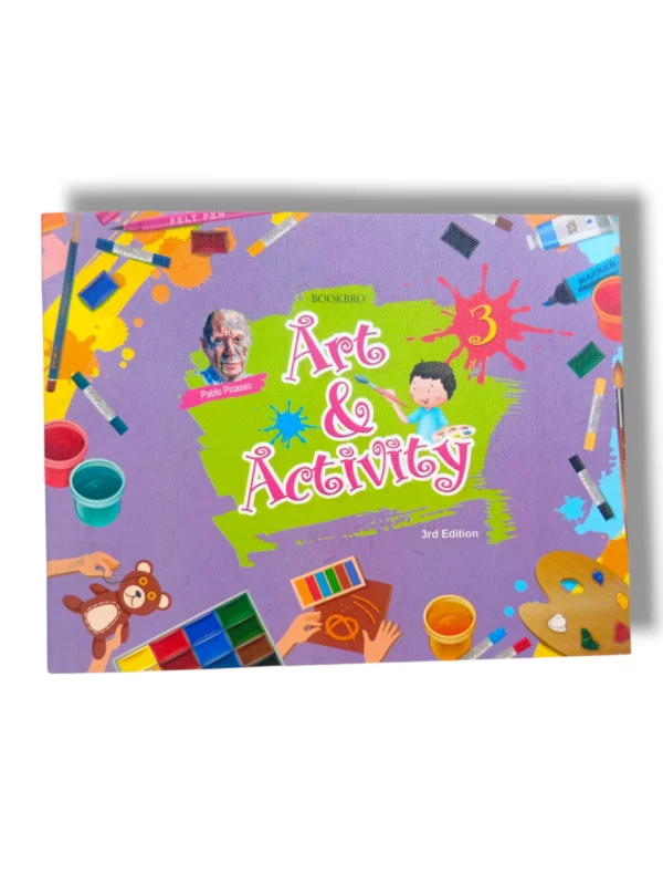 Albakio Art & Activity 3 book cover – Creative learning book for kids