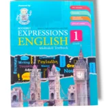 Albakio Expression English 1 book cover – beginner English workbook for kids