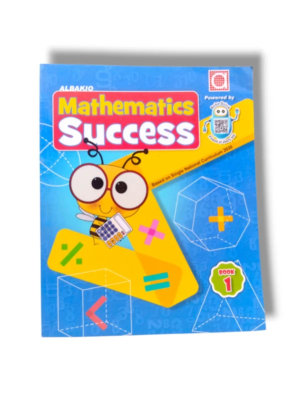 Albakio Mathematics Success 1 book cover – early math workbook for kids