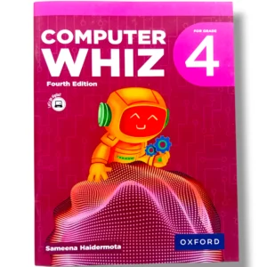 Front cover of Oxford Computer WHIZ 4 advanced computer learning book for students