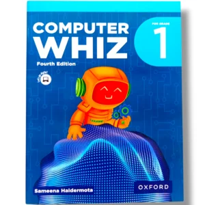 Front cover of Oxford Computer WHIZ 1 interactive computer learning book for kids