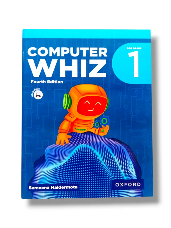 Oxford Computer WHIZ 1 Front Cover Front cover of Oxford Computer WHIZ 1 interactive computer learning book for kids